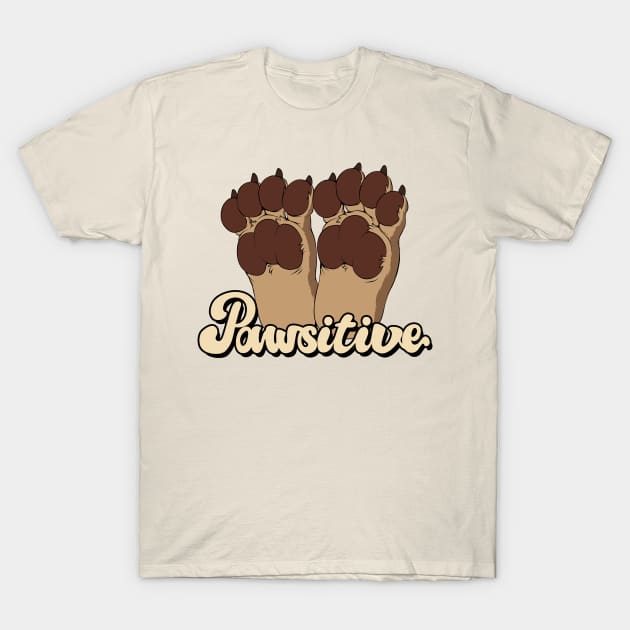 Pawsitive Regular T-Shirt by Teaselbone